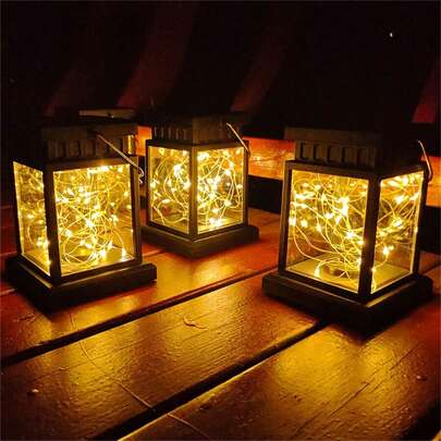 1 pezzo Lanterna a energia solare a forma di pagoda, adatta per decorazione e illuminazione da giardino, patio e paesaggio all'aperto, lampada da atmosfera