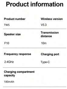 新款T75无线立体声耳机，低音耳塞，运动耳夹式蓝牙耳机，带麦克风，兼容智能手机 - 彩色 - 查看 3