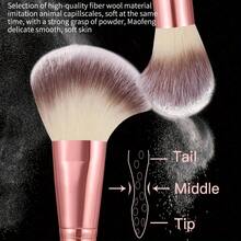 70Pcs Pink Brushes Set Professional Kit Multi - Functional Set With Case Accessories, Foundation Brush Kit Eye And Face Make Brushes Tools - 粉色 - 查看 2