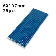 25 قطعة من القش الورقي أحادي اللون، متوفر ب- 7 ألوان، بقطر 6 مم/0.24 بوصة وطول 197 مم/7.75 بوصة، مناسب للاستخدام في العائلات والنزهات وأجواء الحفلات المختلفة، وهي القش المفضل للمشروبات الغازية والكوكتيلات والعصائر والمشروبات الأخرى - متعدد الألوان - مشاهدة 13