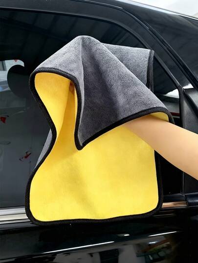 10pcs Premium Microfiber Car Cleaning Cloths - Super Absorbent, Scratch-Free, Quick-Dry Yellow-Black Towels For Cars, Motorcycles, Boats, Home & Beauty Use, Durable Fabric, Essential Vehicle Care Accessories, Car Cleaning Essentials, Motorcycle Maintenance, Sleek Design, Scratchfree Material