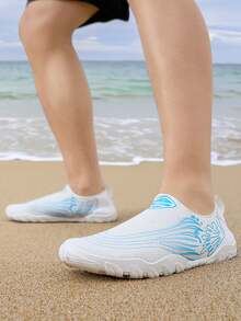 Breathable Quick-Dry Couples Slip-On Anti-Slip Soft Bottom Water Shoes, Suitable For Outdoor, Beach, Swimming
