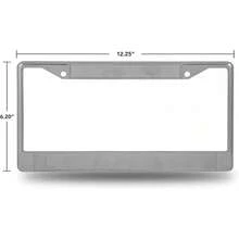 Industries NCAA - Marco de matrícula Chapado en Cromo estándar con Incrustaciones de Corte láser para Adultos - Color del equipo - Ver 5