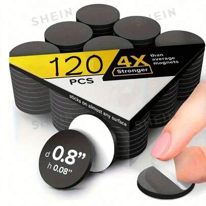 120pcs Adhesive Magnetic Dots | Strong Sticky Backing Flexible Magnets For Whiteboard, Fridge, Office & DIY Crafts | Home Organization Must-Haves (#Organization #TeacherSupplies)