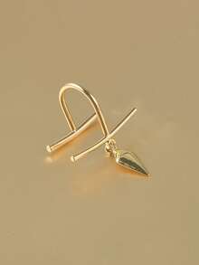 1pc Y2K Unique Handmade Lip Ring Lip Cuff, Faux Chin Jewel, No Piercing, Adjustable Fake Lip Ring Body Jewelry - Style 5 - View 2