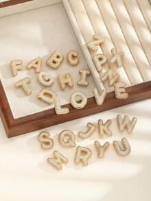 1 件可爱闪亮方晶锆石 3d 气球首字母吊坠项链，适合儿童女孩精致字母吊饰泡泡定制名字个性化珠宝礼物