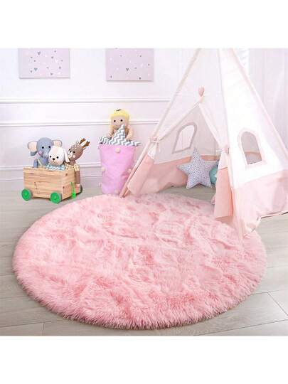 1pc Of Ultra Zachte Thick Fluffy Living Room Mat,Circular ative Tapijt Mat, Soft, Com table, able, High End, Available In Various Sizes The Mat Can Be Bedroom, Dining Room, Office ation, Home ation view 8