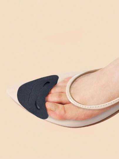 1 双专为女性设计的黑色趾垫，高足弓鞋垫，鞋码测量器和便捷旅行鞋配件