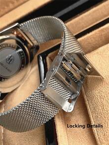 ساعة رجالية أصلية من ماركة PABLO RAEZ فاخرة جديدة من الفولاذ المقاوم للصدأ، مقاومة للماء حتى 50 متر، بتصميم بسيط وكاجوال، مع تقويم وعقارب، بعقارب وأرقام ماسية، بقرص أسود أو أبيض، ساعة أعمال عالية المستوى مناسبة للاستخدام اليومي والحفلات والهدايا للرجال في المناسبات كالتخرج والزفاف وهدايا الأب - مقاس واحد - مشاهدة 12