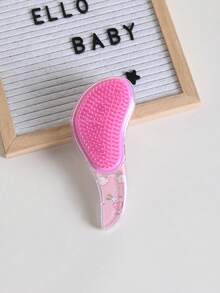 4件/2件/1件高品质按摩梳套装，透明魔法顺发刷，可爱卡通塑料液体闪光儿童发刷 - 彩色 - 查看 13