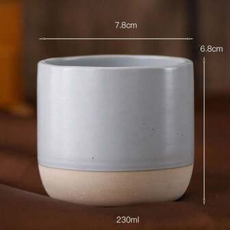 Taza de cerámica vintage, taza de té rústica, taza de café