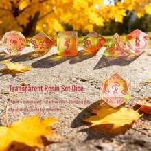 7-Piece Polyhedral Dice Set, Pink Numbered, Tricolor Mixed Dice & Game Board - Perfect Family Holiday Gift (Halloween & Christmas)