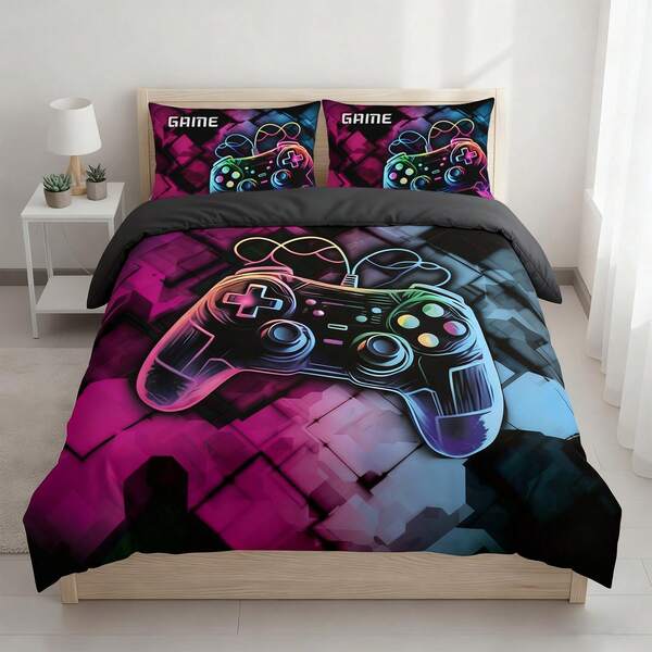 3PCS/Set Duvet Cover Set With 1 Duvet Cover & 2 Pillow Shams Home Dormitory Bedding,Quilt Cover Bedding Set Single Double And King Size For Home / Hotel Bedding Bed Covers With 2 Pillow Cases