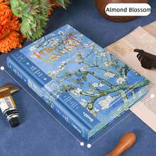 梵高 A5 空白页精装笔记本 - 复古艺术日记本，带彩绘边缘，装饰性厚封面，无衬里内部，适合书写、绘画、送礼、收藏、学校用品、返校 - A5 - 查看 14