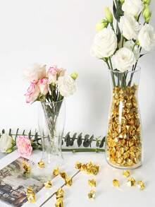 Blue Acrylic Gemstone Vase Filler Fake Ice Cubes Plastic Diamond Fake Crushed Rocks Decorative Item For Party Tables, Wedding Decoration Accessories