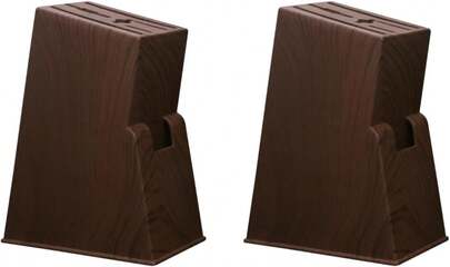 MAGICLULU 2 Piezas sujetador de cuchillo organizador de cuchillos base para cuchillos bloque de cuchillos de cocina organizador de cocina estante de corte doméstico escritorio plástico