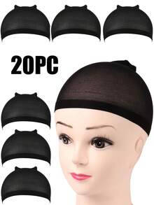 Transparent HD Wig Cap For Women, Stretchy Nylon Wig Cap, Invisible Ultra-Thin Stretchy Stocking Caps For Lace Front Wigs(10/15/20/30/50/100 PC)