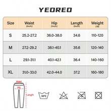 YEOREO Leggings With Pockets For Women V Back Scrunch Workout Leggings Tummy Control Butt Lifting Gym Yoga Leggings Yoga Pants For Women Winter Clothes For Women Black Pants - 黑櫻桃 - 查看 5