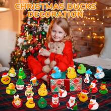 26pcs Super Cute Christmas Rubber Ducks Are Here! Each Has A Unique Christmas Design, Vibrant Colors. Perfect For Decoration & Collection. - 26PCS Christmas - 查看 3