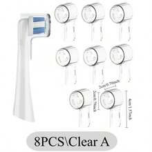 2-8 piezas Cubiertas protectoras antipolvo y coloridas para cepillos de dientes, compatibles con cabezales de repuesto de cepillos de dientes eléctricos de la serie IO. Estuche de almacenamiento higiénico y organizador de baño, accesorio esencial para viajes. - Multicolor - Ver 19