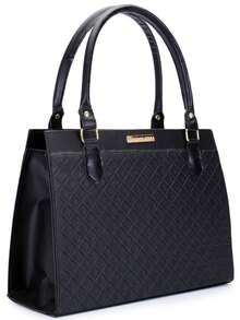 Women's Medium Satchel Luxury Tote Bag - Hitam - View 2