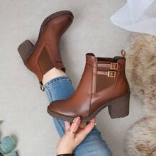 Women Ankle Boots & Booties - Brown - View 4