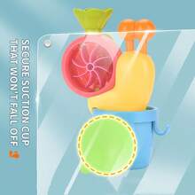 一套婴儿洗澡玩具，旋转喷水淋浴套装，互动式淋浴喷头浴缸玩具，适合幼儿男孩女孩，全新动物造型洗澡玩具，圣诞节、万圣节、生日、夏季的理想礼物 - 彩色 - 查看 6