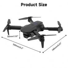Drone Cuadricóptero: Cámara HD 720P, Control Altura Fija, Vuelo 360°, Gestos Foto, Despegue/Regreso 1 Botón, Seguimiento Continuo, Control Plegable – el regalo ideal para Navidad, Halloween y Acción de Gracias, perfecto para quienes buscan una experiencia de vuelo práctica, emocionante y con resultados profesionales. - Negro - Ver 6
