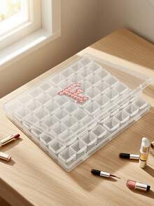 56个/28套迷你塑料收纳盒，带盖，透明盒，可用于整理珠子、耳环、戒指、美甲配件、手工用品、珠宝首饰，是母亲节/生日的绝佳礼物。 - 彩色 - 查看 5