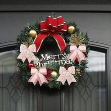 Glodecart - 2 rollos de cinta de Navidad para coronas lazos de regalo cinta de copo de nieve de oro rosa con purpurina para envolver regalos suministros de fiesta decoración manualidades manualidades de 2.5 x 10 yardas cinta de invierno con alambre - Estilo5 - Ver 3