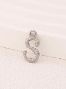 3件套不锈钢字母吊坠配件，18K镀金A-Z字母吊坠，适用于DIY珠宝制作材料及配件