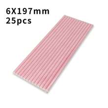 25 قطعة من القش الورقي أحادي اللون، متوفر ب- 7 ألوان، بقطر 6 مم/0.24 بوصة وطول 197 مم/7.75 بوصة، مناسب للاستخدام في العائلات والنزهات وأجواء الحفلات المختلفة، وهي القش المفضل للمشروبات الغازية والكوكتيلات والعصائر والمشروبات الأخرى - متعدد الألوان - مشاهدة 17