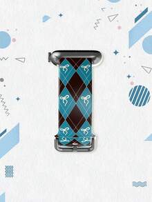 1 件简约格子蝴蝶结设计 TPU 表带，兼容 38/40/41/42/44/45/49mm Ultra/SE/9/10/8/7/6/5/4/3/2/1 - 彩色 - 查看 2