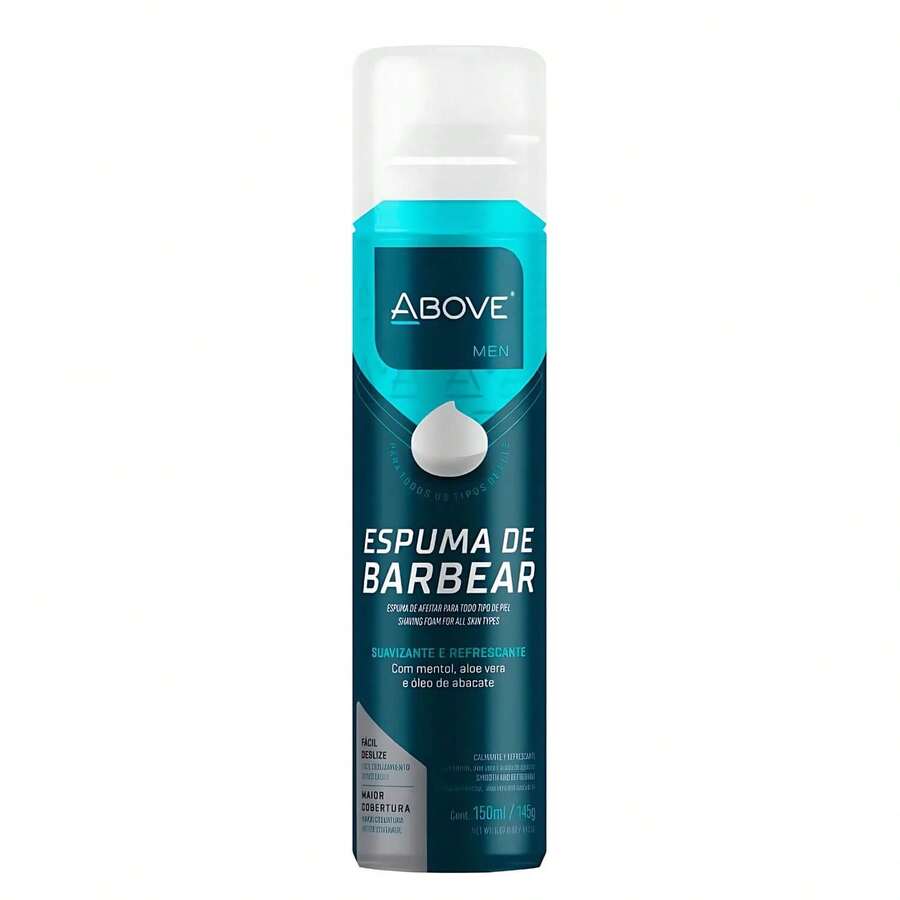 Espuma de Barbear Above 150ml - Suavizante e Refrescante - Verde - Visão 1