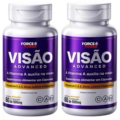 Max Vision Advance Luteína Zeaxantina & Astaxantina 60 Cápsulas Kit c/ 02 Unidades