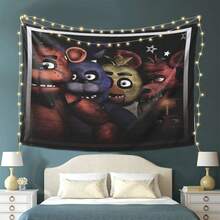 2026-Personalized Tapestry Wall Hanging-Fdie Fazbear Themed Tapestry - Perfect Gift For Sports Fans, Soft Texture Decorative Piece For Living Room, Bedroom, Office & Party Décor - 40*60 trong - Xem 9