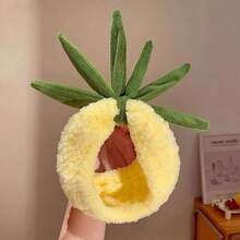 Conjunto de accesorios para el cabello de mujer, diadema de felpa roja con diseño de fresa linda para que las mujeres se apliquen mascarillas faciales, diadema para el cabello para el baño, maquillaje en el hogar, decoración de otoño, de vuelta a la escuela