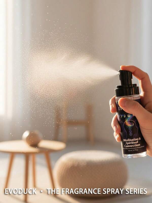 Spray profumato EVODUCK Law Of Attraction, fragranza di incenso e legno di sandalo 80ml/2.7 Fl Oz. Il design portatile lo rende ideale per l'uso come profumo per la casa in armadi, camere da letto, bagni, auto, per appuntamenti, durante i viaggi e per deodorare e aggiungere profumo in estate. Regalo di Natale per lui e per lei