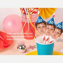 12Pcs Custom Photo Face Straws Cutout 18th Birthday Party Decorations Personalised 16th 21st 25th Finally 18 Parties For Him Her,Delicate Romance