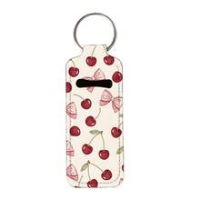 Portachiavi portamatite per rossetti, portachiavi multifunzionali per copertura rossetti, portachiavi comollettaip per balsamo labbra, accessori per borse da donna, regali utili, portachiavi portamatite a motivo leopardato per balsamo labbra, custodia per rossetto e portachiavi portamatite per rossetti elastici aderenti