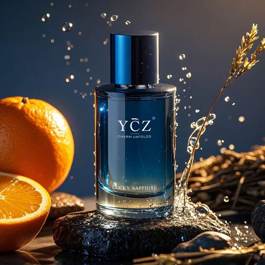 YCZ Men's Pheromone Perfume | 1.7oz | Fresh Scent + Lavender Scent | Warm Woody End Rhyme | Essential Fragrance For Dating Confessions, Fragrance Of Love, Confession Fragrance, Attractive Aroma, Lasting Aroma, Men's Beauty, Fashion Men - 藍色 - 查看 1