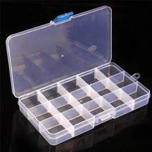 Plastic 15 Compartments Fishing Lure Bait Hook Tackle Storage Box Case Container 15 Compartments - White - View 1