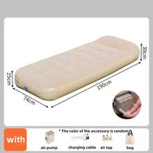 New Inflatable Mattress With Built-In Air Pump, Automatic Inflatable Pad For Outdoor Camping Or Indoor Use, Double Sleeping Mat - Multicolor - View 14
