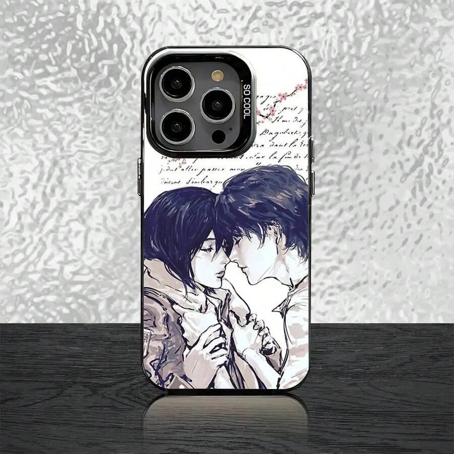 History Of A-Attack On T-Titan Phone Case Compatible With  16,15,14,13,12,11,Pro,Max,Plus,Mini,SE Gray Black Matte Laser Back Cover, Cover Compatible With  17 Pro Case,  17 Pro Max Case,  17 Case,  16 Pro Case - z6 - Xem 1