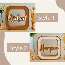 1pc Customized Wooden Piggy Bank - Personalized Cash Box, Can Be Engraved With Your Name, Perfect For Christmas Gifts, Housewarming, Birthday, Easter, Thanksgiving And Other Special Occasions - Multicolor 3 - View 5