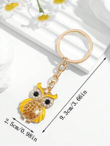 1 buc accesoriu pandantiv breloc în formă de bufniță la modă și drăguț, potrivit pentru cheia mașinii femeilor, decorarea genții și cadou