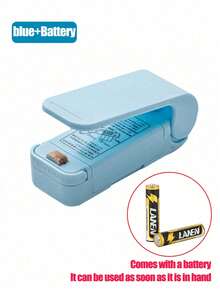 1pc Mini Food Sealer Machine, Portable Household Plastic Bag Sealing Device, Moisture-Proof & Fresh-Keeping