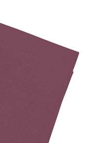 UREREM Bộ áo hở vai gợi cảm mùa hè kết hợp chân váy ôm sát, vải dệt kim 180G - màu tím - Xem 4