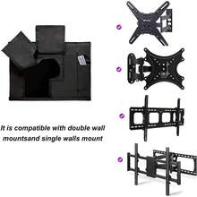 Outdoor Courtyard Encrypted Oxford Cloth Waterproof Dustproof Sunproof Outdoor TV Cover - Black - View 5