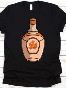 Maple Syrup Bottle Shirt, Xylem Sap Design, R Maple Shirt, Red Maple, Black Maple Trees, Maple Honey Lovers, Maple Molasses Graphic - Style 26 - View 1